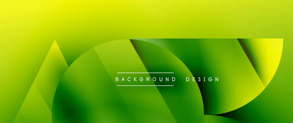 Captivating abstract backdrop composed of interlocking triangles and circles Stock Illustration