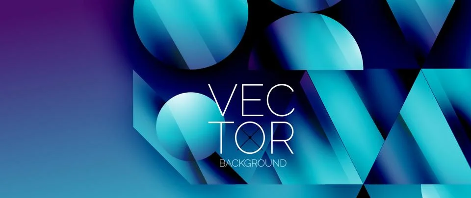 Captivating abstract backdrop composed of interlocking triangles and circles 스톡 일러스트