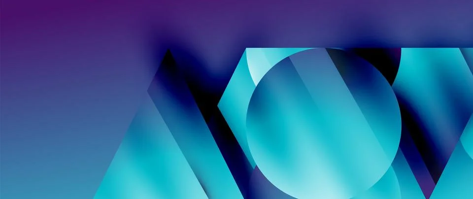 Captivating abstract backdrop composed of interlocking triangles and circles イラスト素材