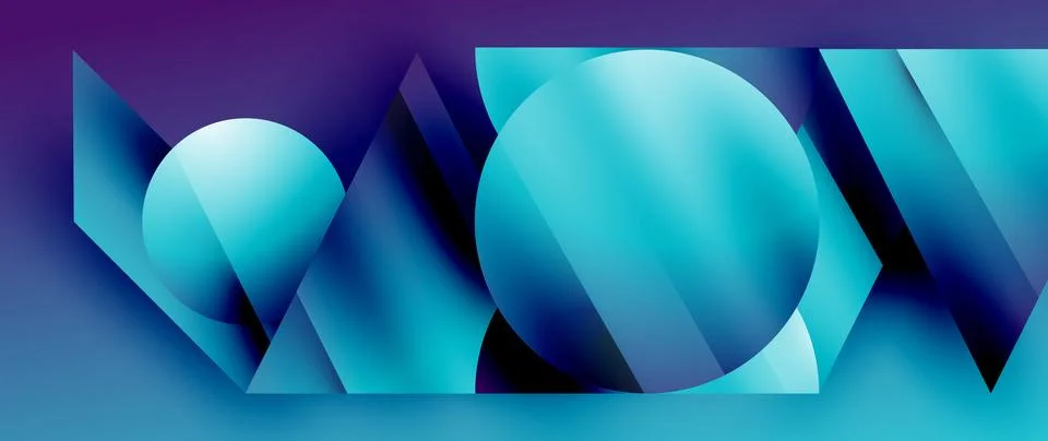 Captivating abstract backdrop composed of interlocking triangles and circles イラスト素材