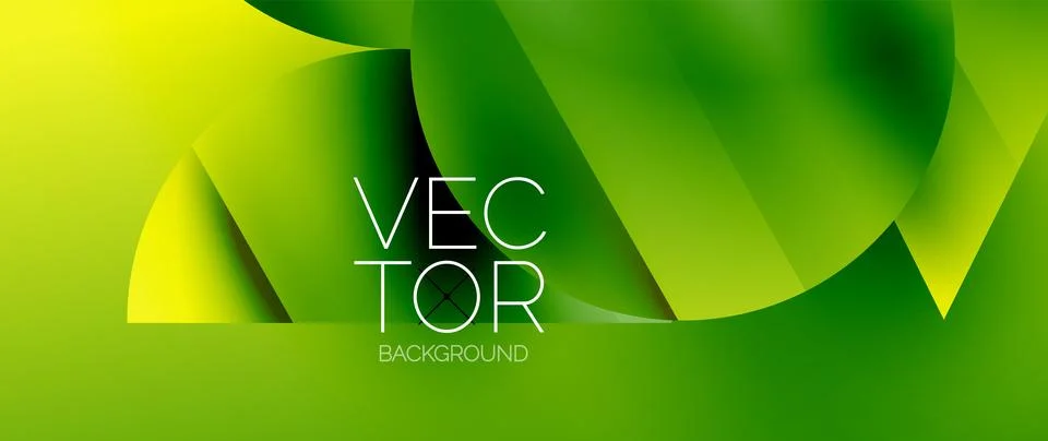 Captivating abstract backdrop composed of interlocking triangles and circles Stock Illustration