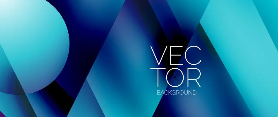 Captivating abstract backdrop composed of interlocking triangles and circles Illustrazione stock