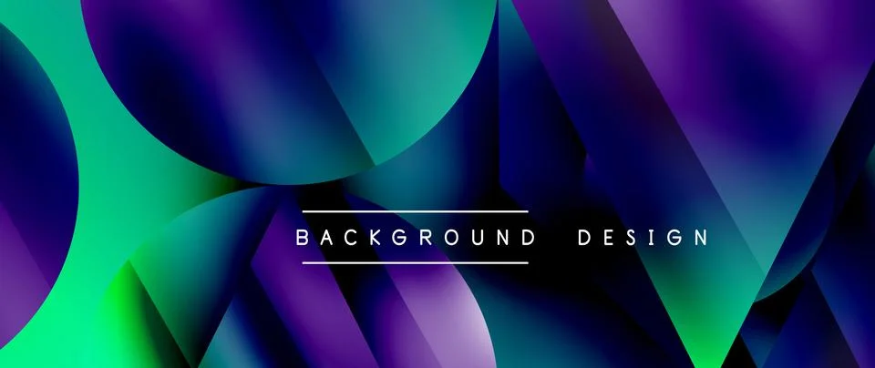 Captivating abstract backdrop composed of interlocking triangles and circles 스톡 일러스트