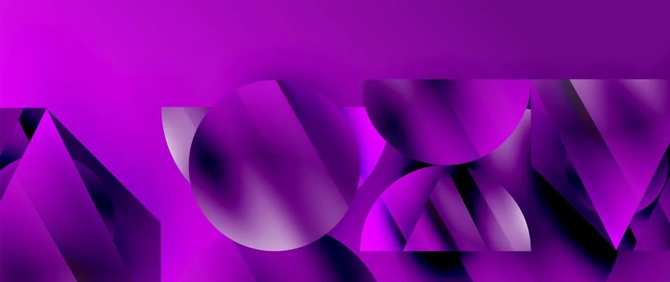 Captivating abstract backdrop composed of interlocking triangles and circles イラスト素材