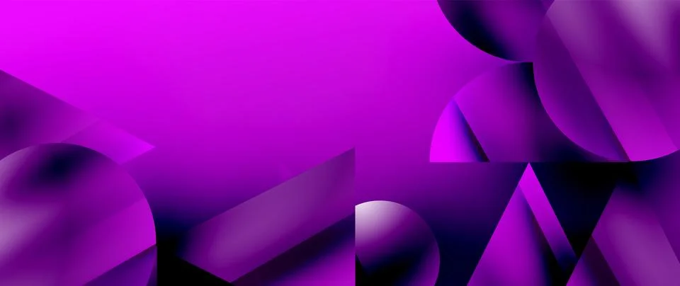 Captivating abstract backdrop composed of interlocking triangles and circles Stock Illustration