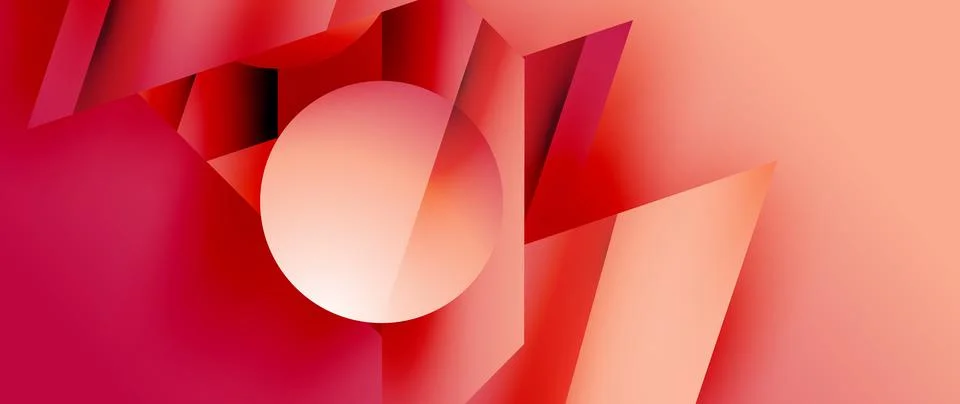 Captivating abstract backdrop composed of interlocking triangles and circles 스톡 일러스트