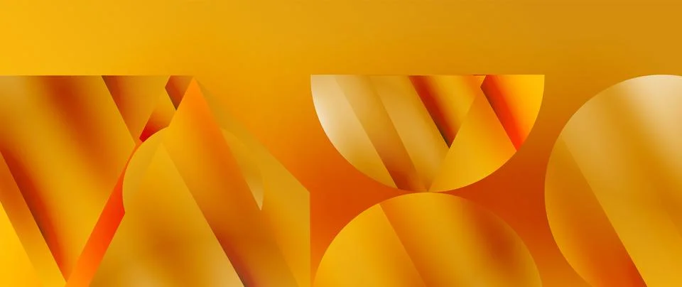 Captivating abstract backdrop composed of interlocking triangles and circles Illustrazione stock