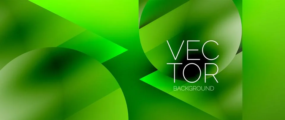 Captivating abstract backdrop composed of interlocking triangles and circles Stock Illustration