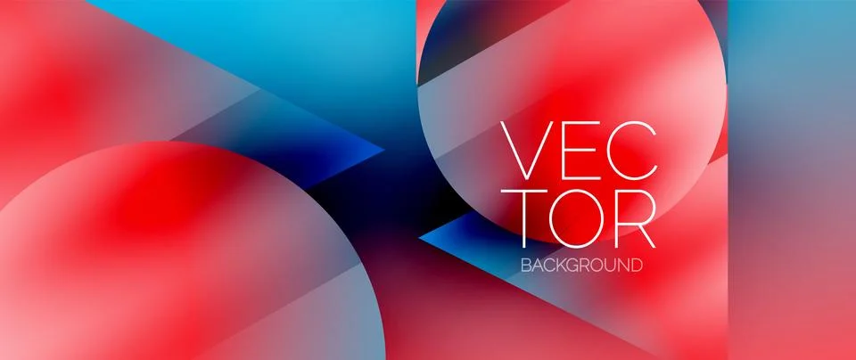 Captivating abstract backdrop composed of interlocking triangles and circles Stock Illustration