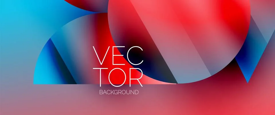 Captivating abstract backdrop composed of interlocking triangles and circles Stock Illustration