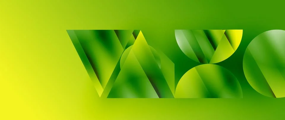 Captivating abstract backdrop composed of interlocking triangles and circles イラスト素材