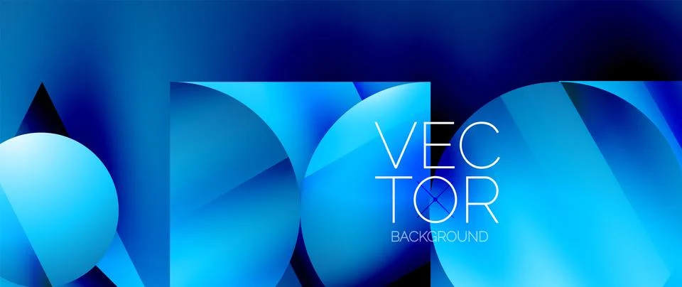 Captivating abstract backdrop composed of interlocking triangles and circles Illustrazione stock