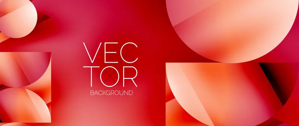 Captivating abstract backdrop composed of interlocking triangles and circles Stockillustratie