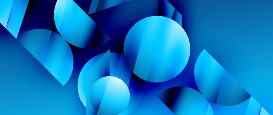 Captivating abstract backdrop composed of interlocking triangles and circles Stockillustratie