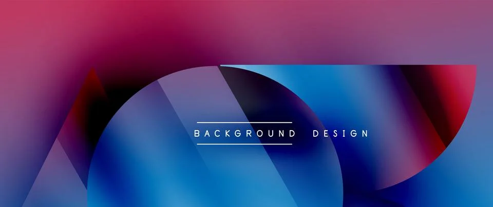 Captivating abstract backdrop composed of interlocking triangles and circles Stockillustratie