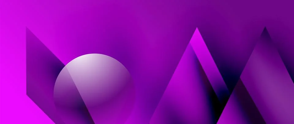 Captivating abstract backdrop composed of interlocking triangles and circles Stock Illustration