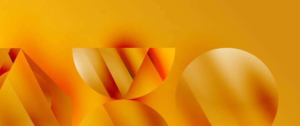 Captivating abstract backdrop composed of interlocking triangles and circles Illustrazione stock