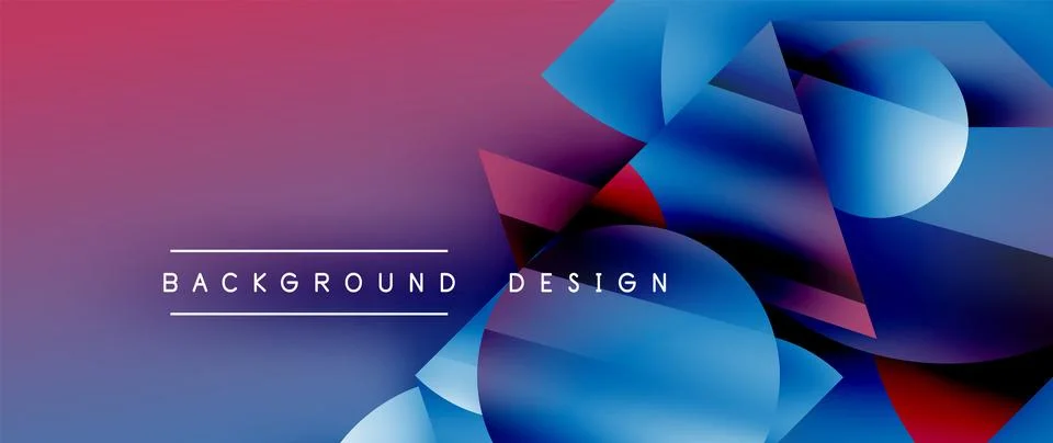 Captivating abstract backdrop composed of interlocking triangles and circles 스톡 일러스트