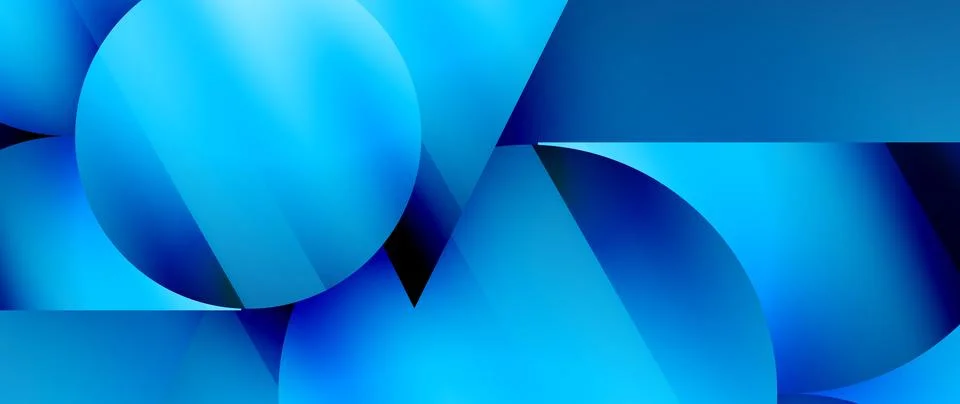 Captivating abstract backdrop composed of interlocking triangles and circles Stock Illustration