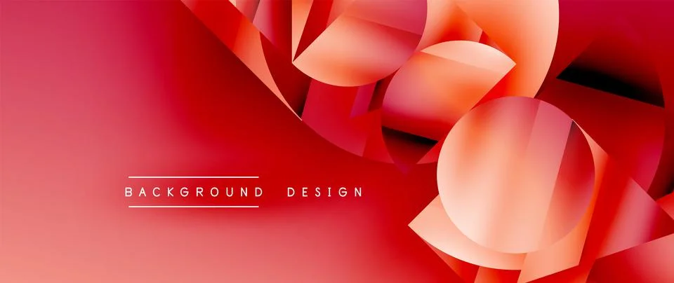 Captivating abstract backdrop composed of interlocking triangles and circles Stock Illustration