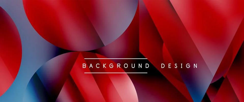 Captivating abstract backdrop composed of interlocking triangles and circles Illustrazione stock