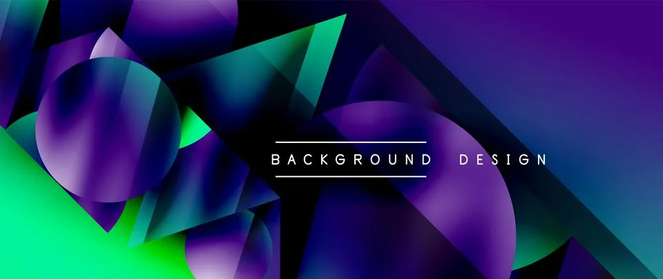 Captivating abstract backdrop composed of interlocking triangles and circles 스톡 일러스트