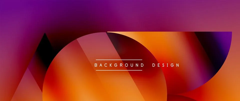 Captivating abstract backdrop composed of interlocking triangles and circles イラスト素材