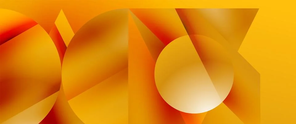 Captivating abstract backdrop composed of interlocking triangles and circles イラスト素材