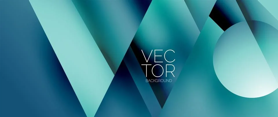 Captivating abstract backdrop composed of interlocking triangles and circles Stockillustratie