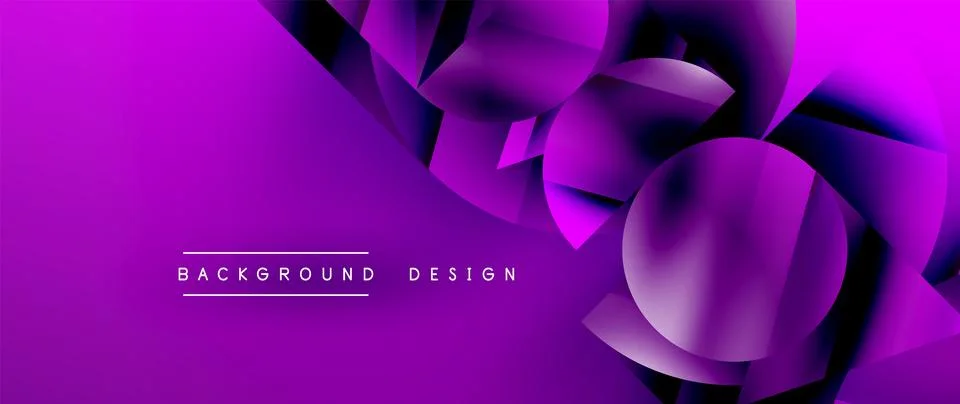Captivating abstract backdrop composed of interlocking triangles and circles Illustrazione stock