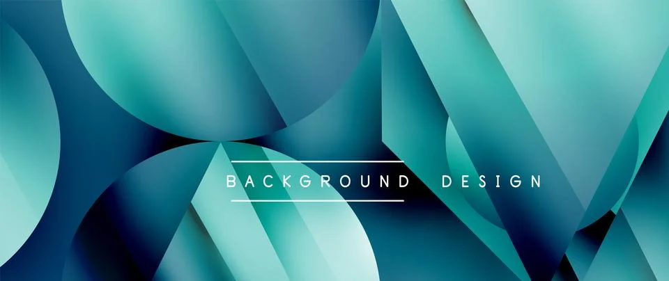 Captivating abstract backdrop composed of interlocking triangles and circles Illustrazione stock