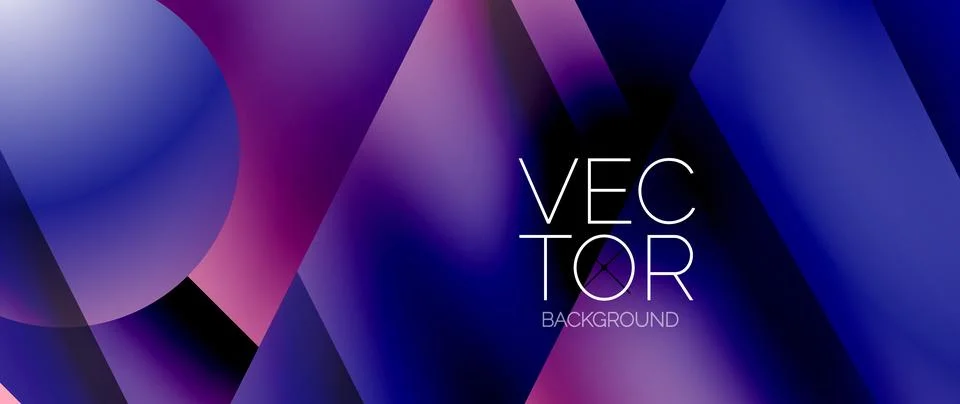 Captivating abstract backdrop composed of interlocking triangles and circles Stock Illustration