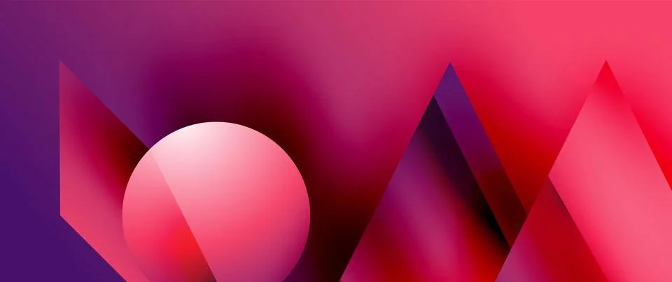 Captivating abstract backdrop composed of interlocking triangles and circles 스톡 일러스트