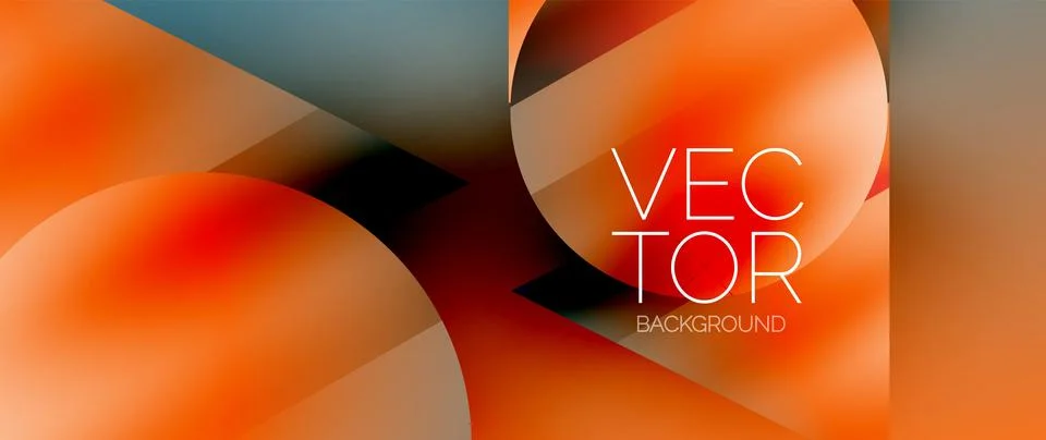 Captivating abstract backdrop composed of interlocking triangles and circles Illustrazione stock