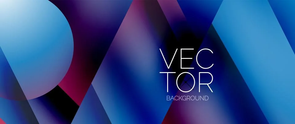 Captivating abstract backdrop composed of interlocking triangles and circles Stock Illustration