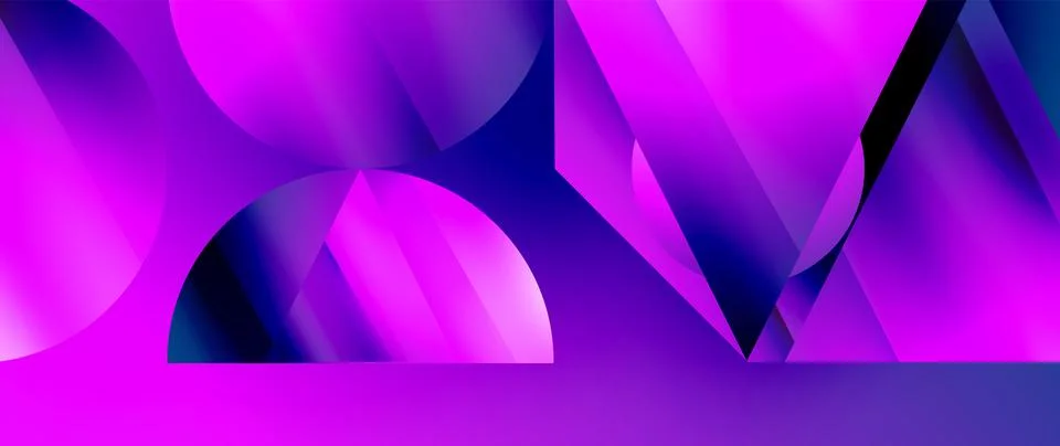 Captivating abstract backdrop composed of interlocking triangles and circles 스톡 일러스트