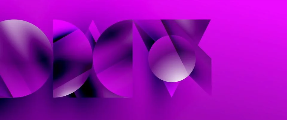 Captivating abstract backdrop composed of interlocking triangles and circles Stock Illustration