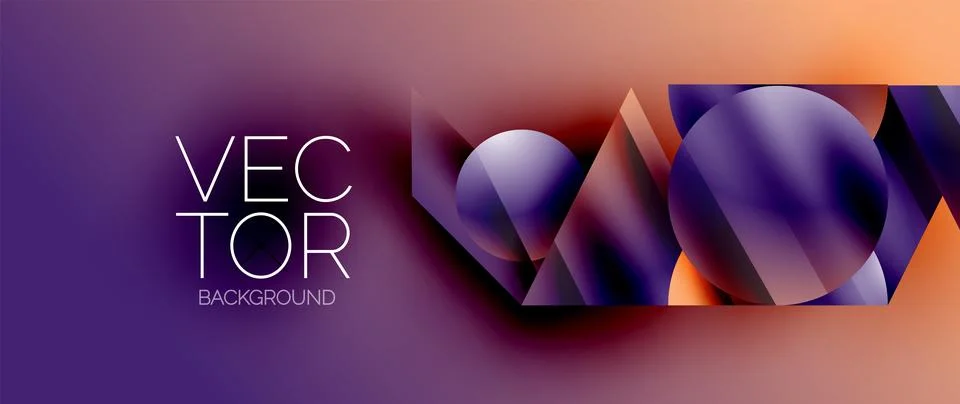 Captivating abstract backdrop composed of interlocking triangles and circles Stock Illustration