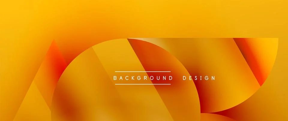 Captivating abstract backdrop composed of interlocking triangles and circles Stock Illustration