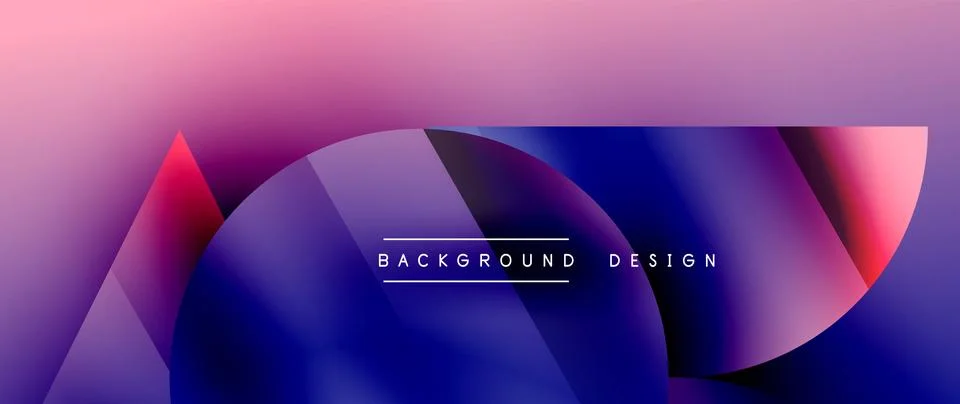 Captivating abstract backdrop composed of interlocking triangles and circles 스톡 일러스트