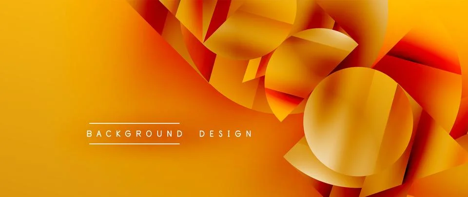 Captivating abstract backdrop composed of interlocking triangles and circles Stockillustratie