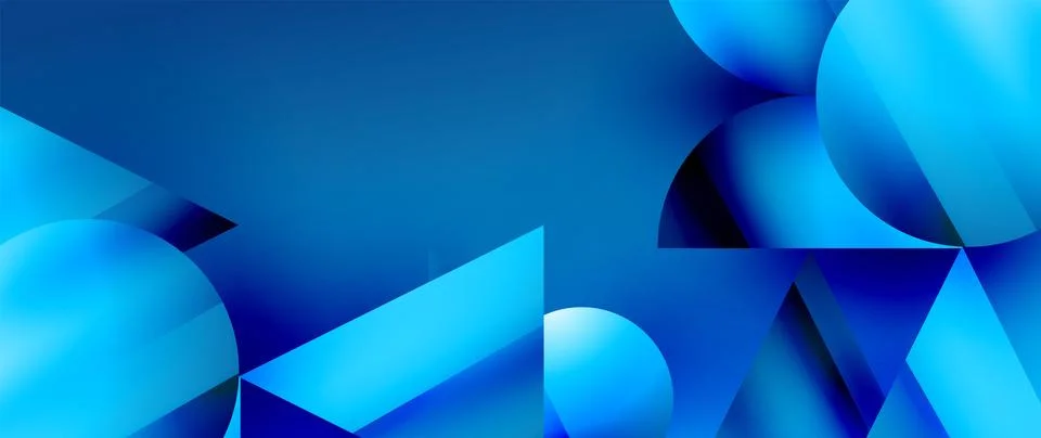 Captivating abstract backdrop composed of interlocking triangles and circles イラスト素材