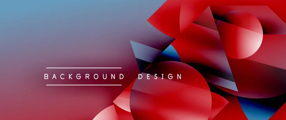 Captivating abstract backdrop composed of interlocking triangles and circles Illustrazione stock