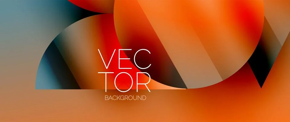 Captivating abstract backdrop composed of interlocking triangles and circles Illustrazione stock