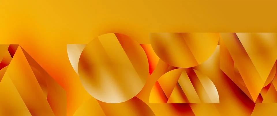 Captivating abstract backdrop composed of interlocking triangles and circles Stockillustratie