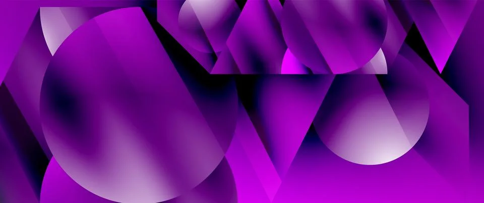 Captivating abstract backdrop composed of interlocking triangles and circles イラスト素材