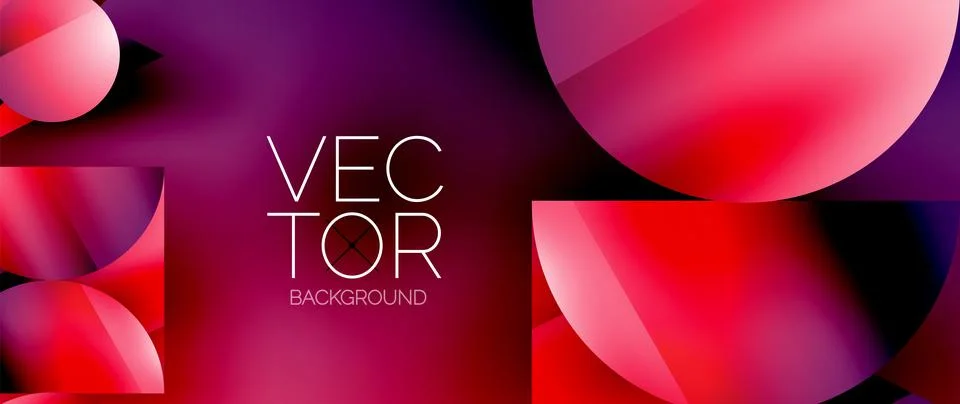 Captivating abstract backdrop composed of interlocking triangles and circles Stock Illustration