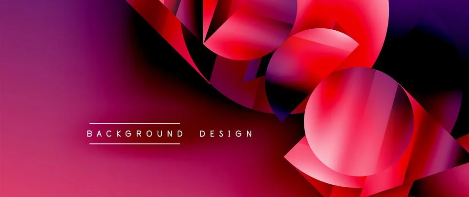 Captivating abstract backdrop composed of interlocking triangles and circles Stockillustratie