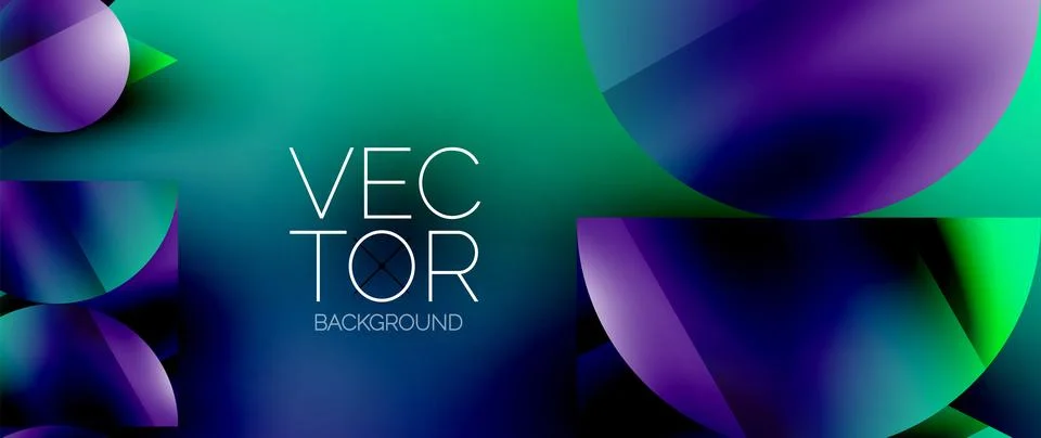 Captivating abstract backdrop composed of interlocking triangles and circles Stock Illustration