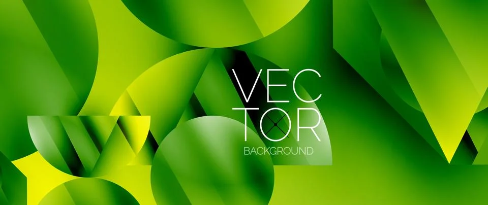 Captivating abstract backdrop composed of interlocking triangles and circles Stock Illustration